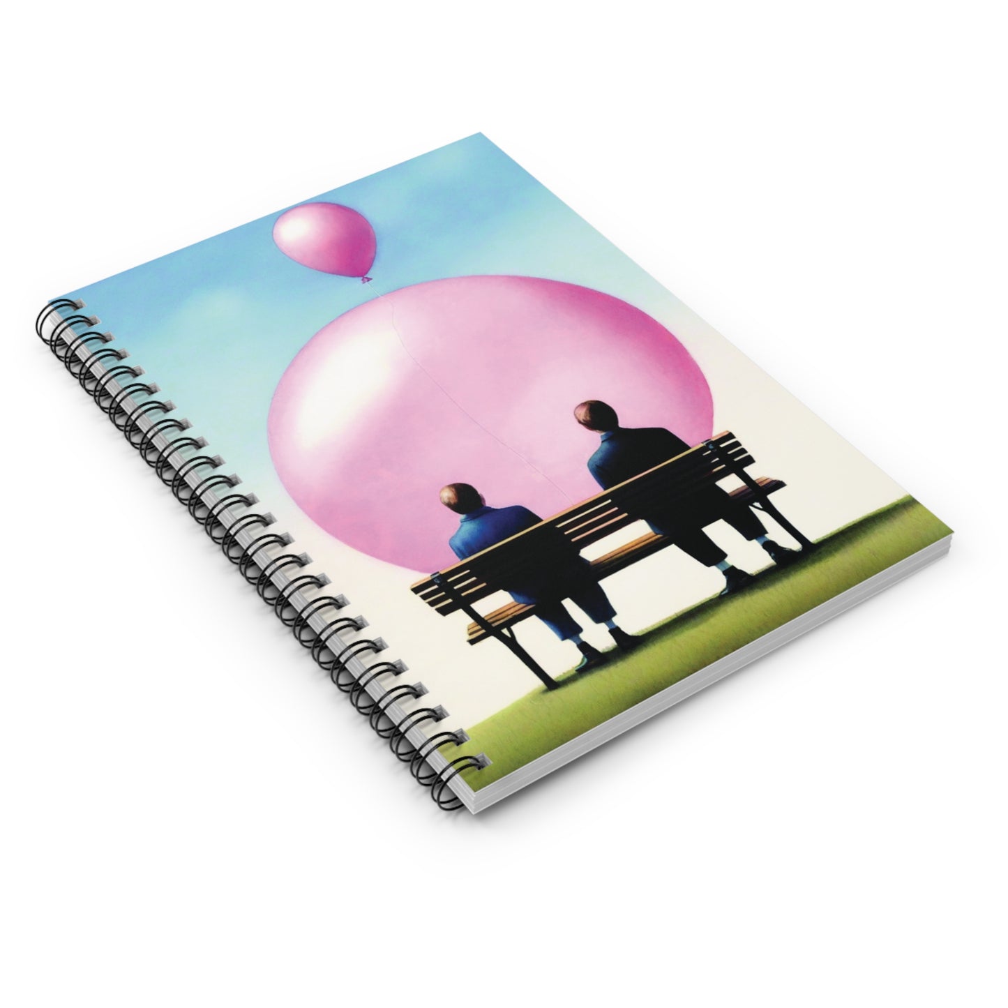 Balloon Daydreams spiral notebook - Ruled Line